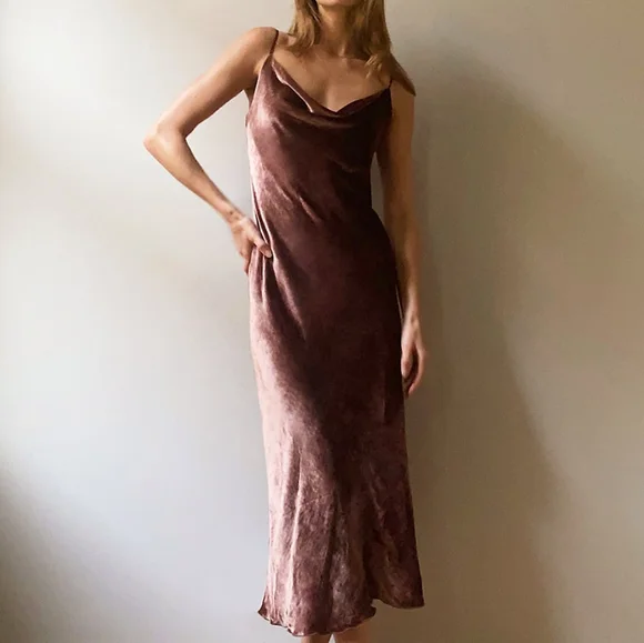 NWOT Wilfred Spritz Dress velvet-liked fabric - Picture 4 of 5